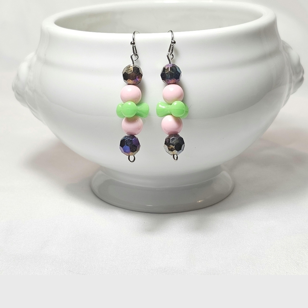 Colorful Spring  Beaded Drop Dangling Earrings – Lightweight and Versatile